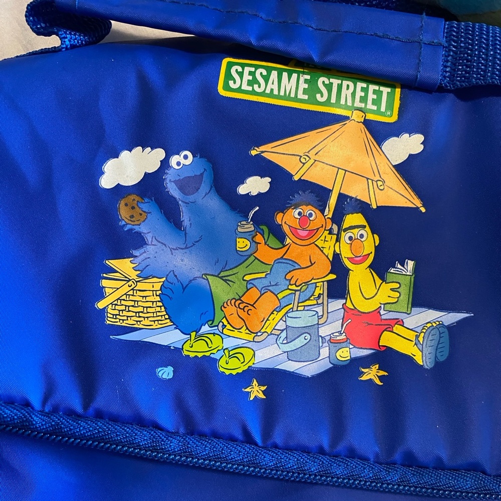 2007 Y2K Sesame Street Kids Lunch Box Lunch Bag with Strap BNWT